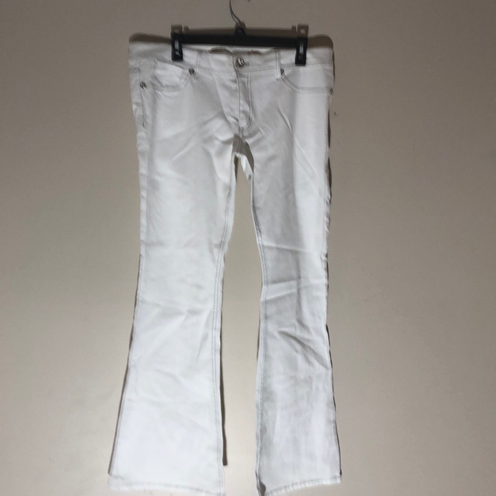 Seven7 White Flare Jeans